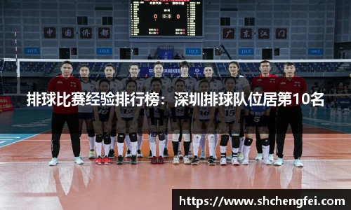 排球比赛经验排行榜：深圳排球队位居第10名
